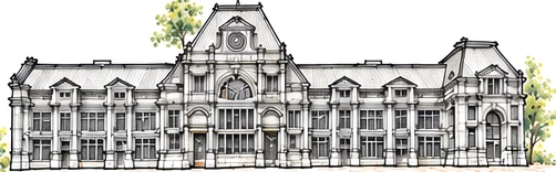 Croquis de la gare de Tournai